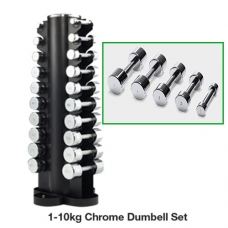 Chrome Dumbbell set